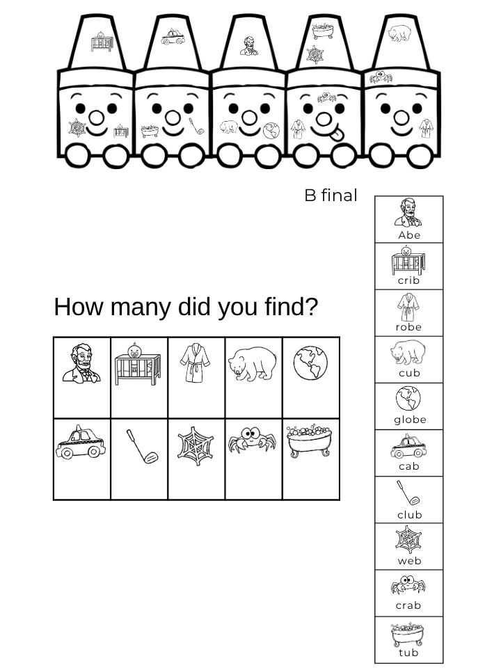 Word search activity