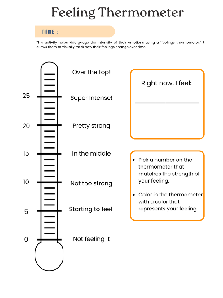 Feeling Thermometer activity