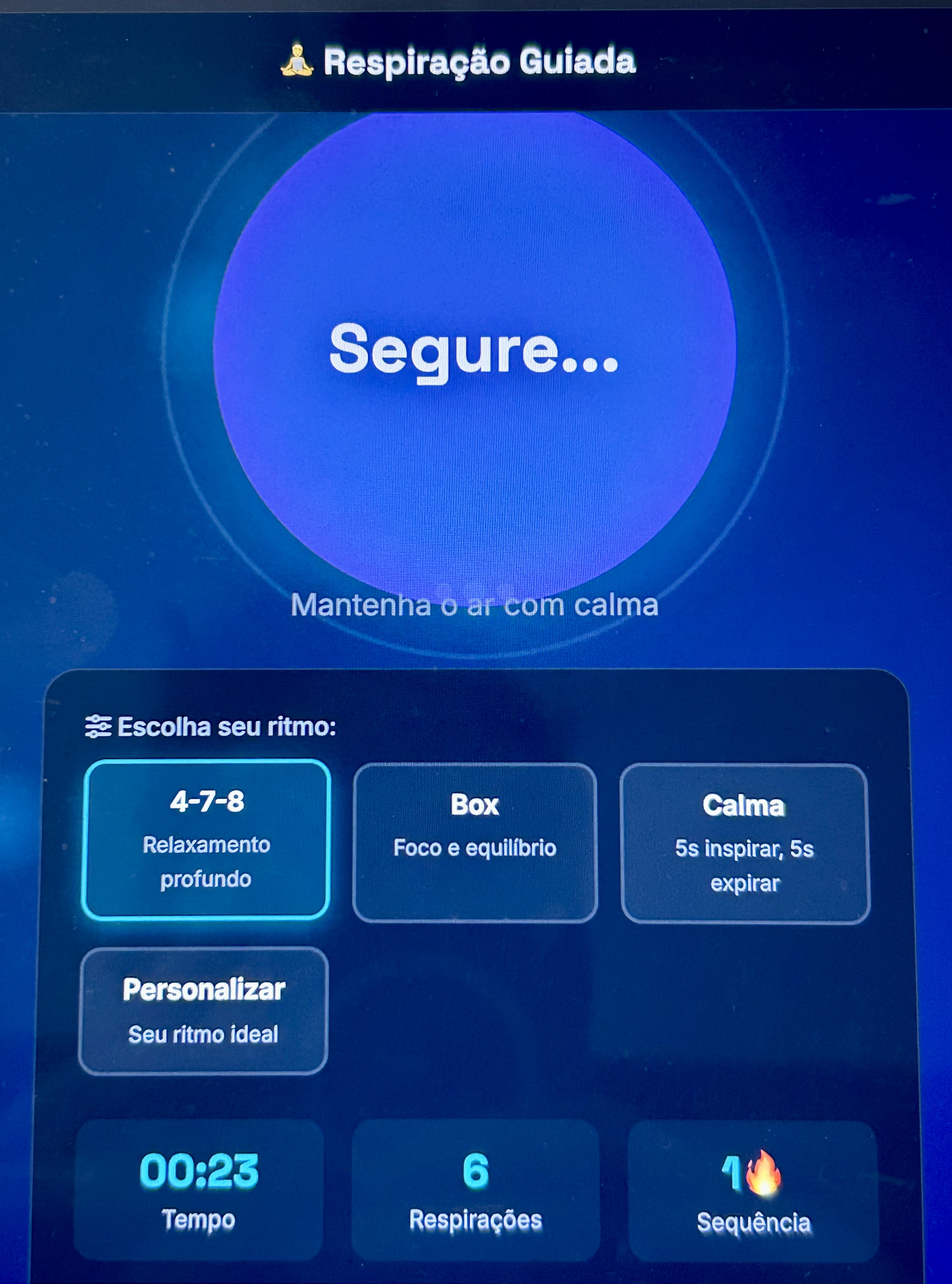 Respiração Guiada